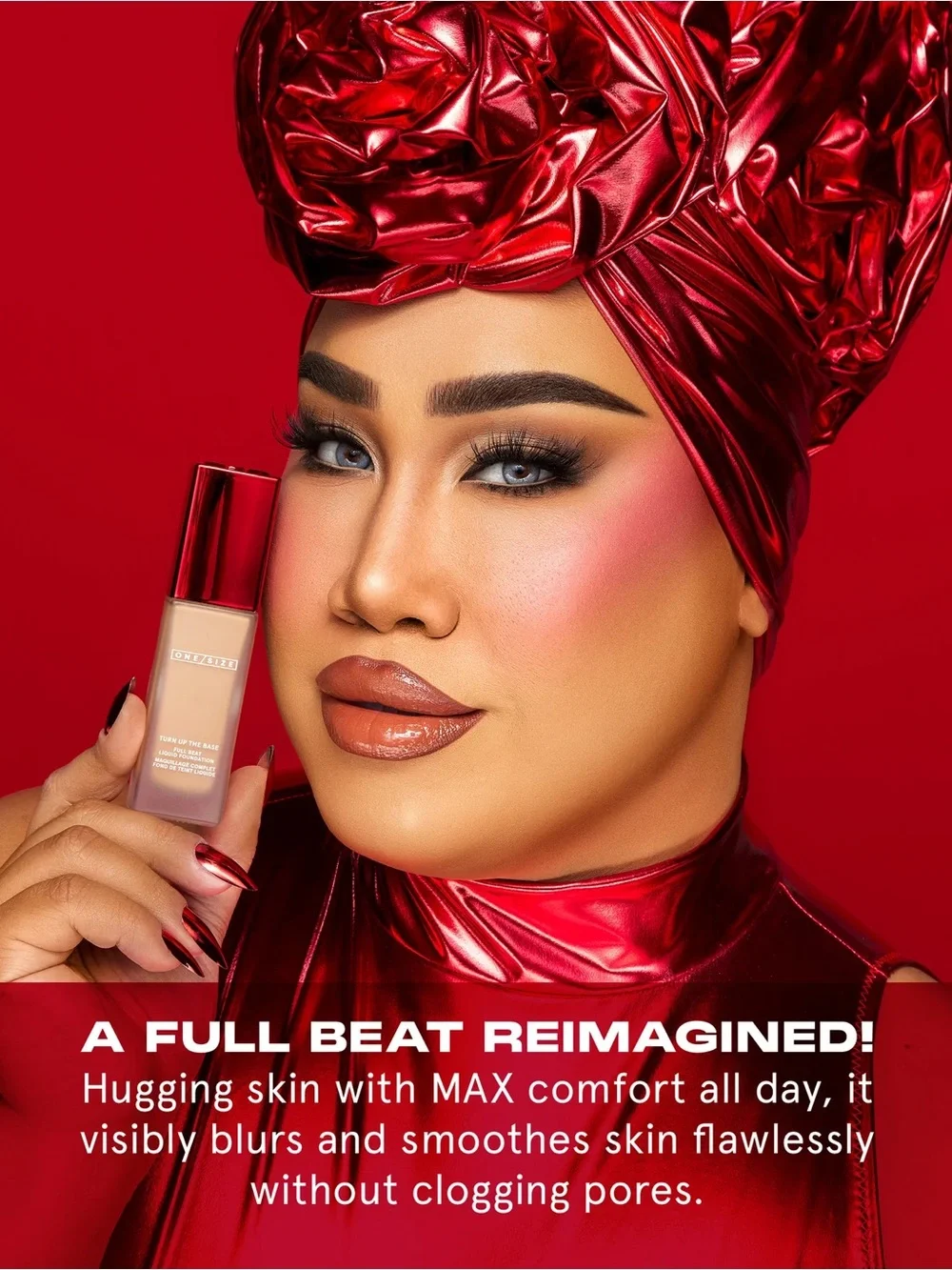 ONE/SIZE BY PATRICK STARRR TURN UP THE BASE FULL BEAT LIQUID FOUNDATION;—FAIR 40